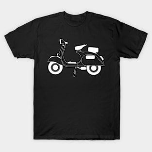 Vespa VBB White Outline T-Shirt